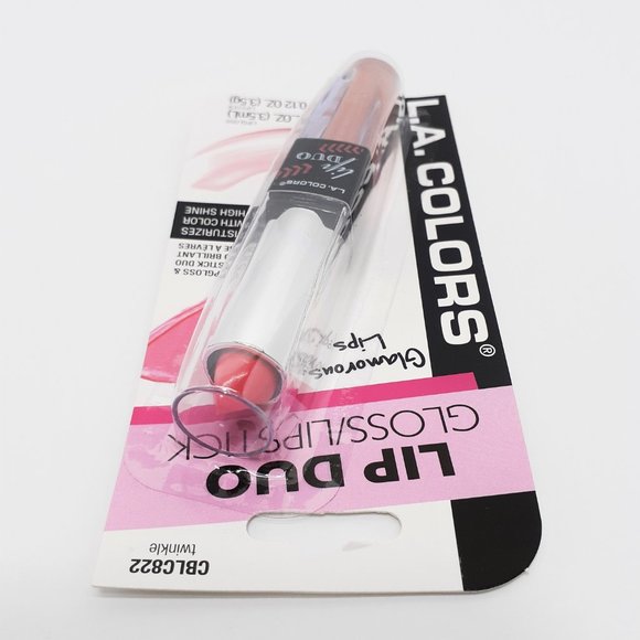 L.A. Colors Lip Duo Gloss/Lipstick Twinkle - Picture 4 of 6